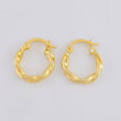 Candongas Entorchadas 1g / 1.5cm Oro Amarillo 18K