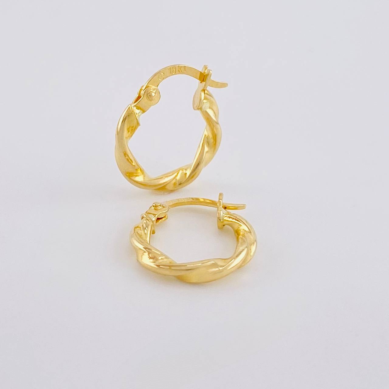 Candongas Entorchadas 1g / 1.5cm Oro Amarillo 18K