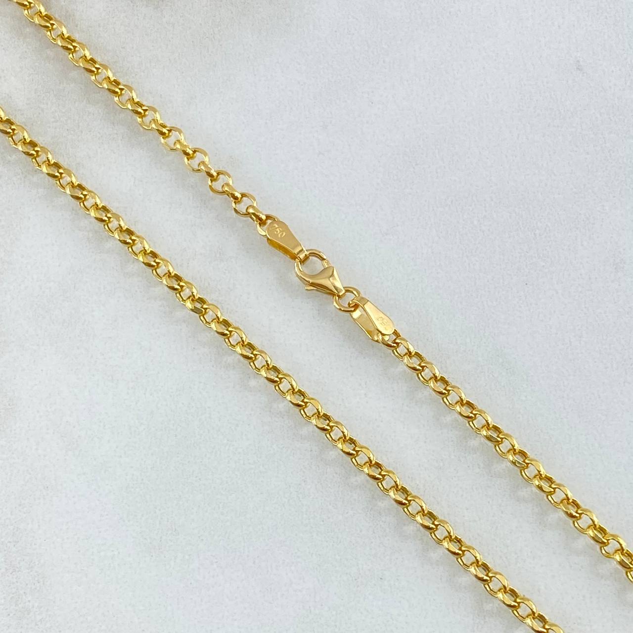 Cadena Roll-On 6.25gr / 60cm / 2.2mm Oro Amarillo +3 18K ©