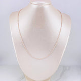 Cadena Ice 7.8g / 50cm / 2mm Dos Oros Blanco Rosa 18K