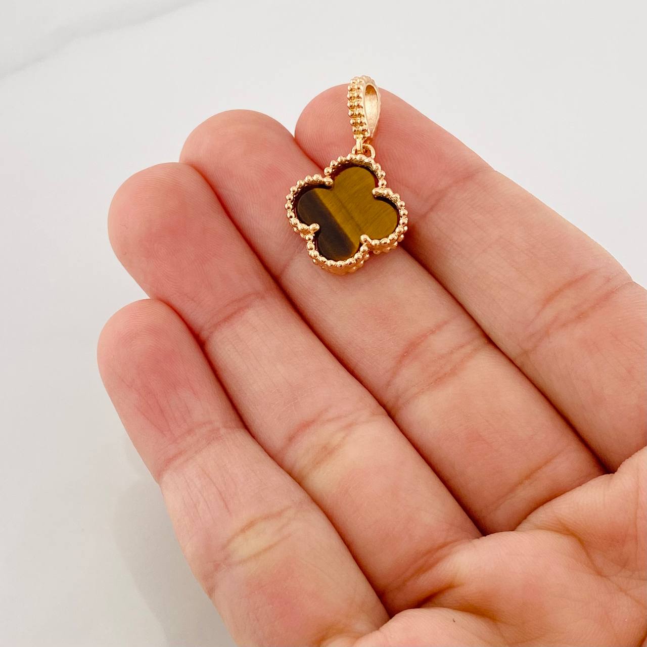 Dije Trebol 2.8g / 2.5cm Oro Rosa 18K