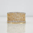 Anillo Real 7.6g / T8 1/4 Dos Oros Amarillo Blanco 18K