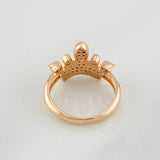 Anillo Corona 2.7g / T4 3/4 Oro Rosa 18K