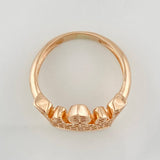 Anillo Corona 2.7g / T4 3/4 Oro Rosa 18K