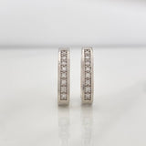 Candongas Carril 5.2g / 2cm Oro Blanco 18K