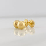 Topos Bola Lisa 0.9g / 8mm Oro Amarillo 18K