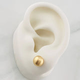 Topos Bola Lisa 0.9g / 8mm Oro Amarillo 18K
