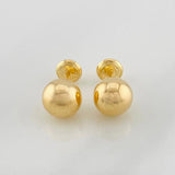 Topos Bola Lisa 0.9g / 8mm Oro Amarillo 18K