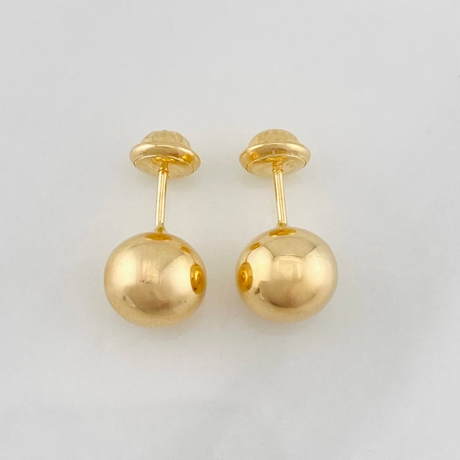 Topos Bola 0.9g / 8mm Oro Amarillo 18K