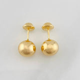 Topos Bola Lisa 0.9g / 8mm Oro Amarillo 18K