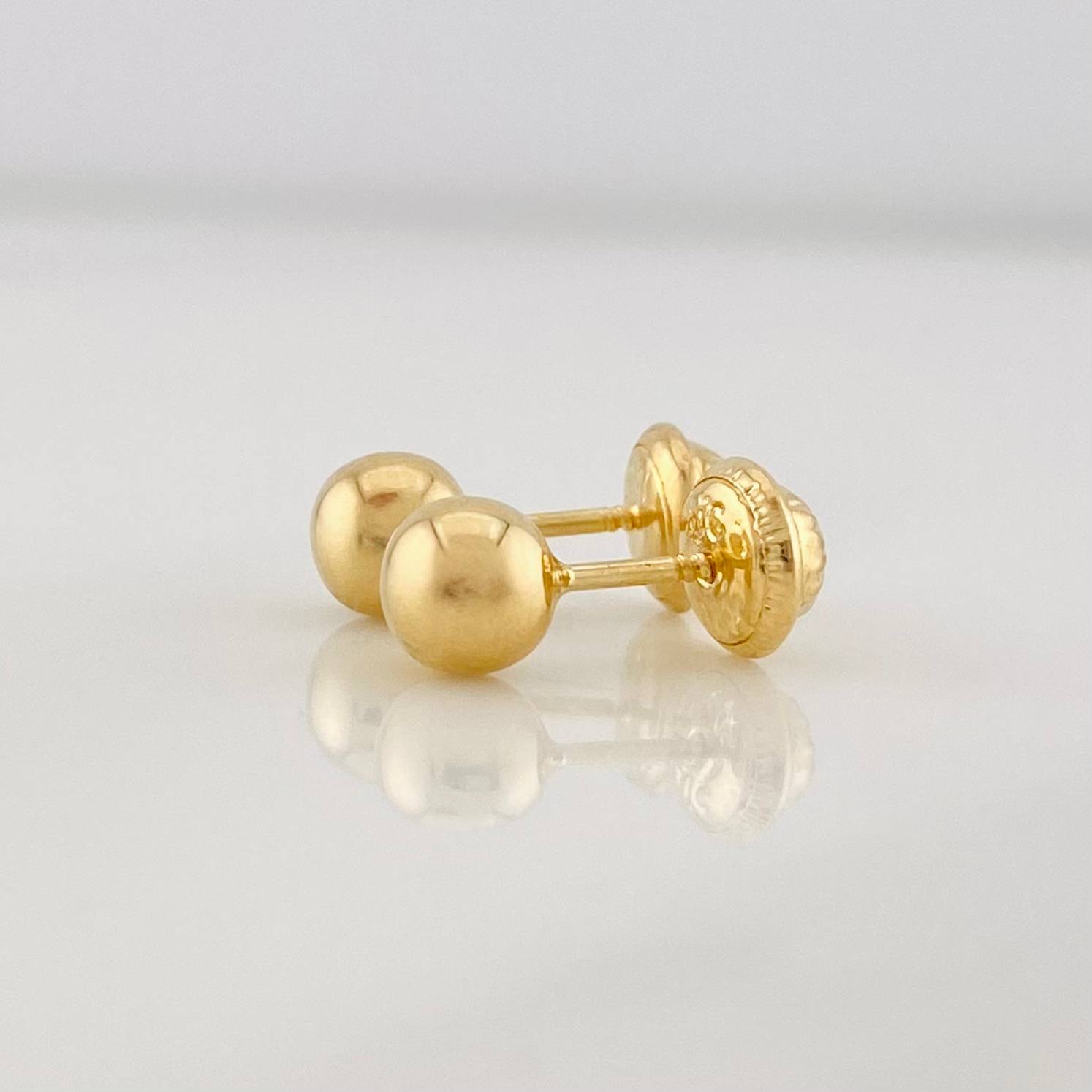 Topos Bola 0.6g / 5mm Oro Amarillo 18K