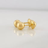 Topos Bola Lisa 0.55g / 5mm Oro Amarillo 18K