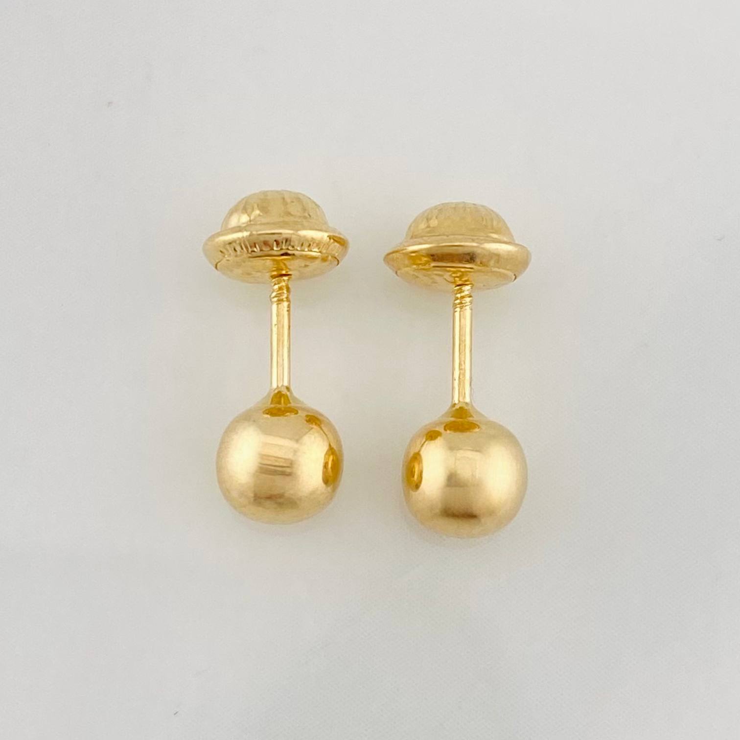 Topos Bola 0.75g / 6mm Oro Amarillo 18K