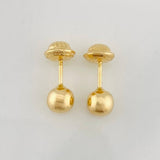 Topos Bola Lisa 0.55g / 5mm Oro Amarillo 18K