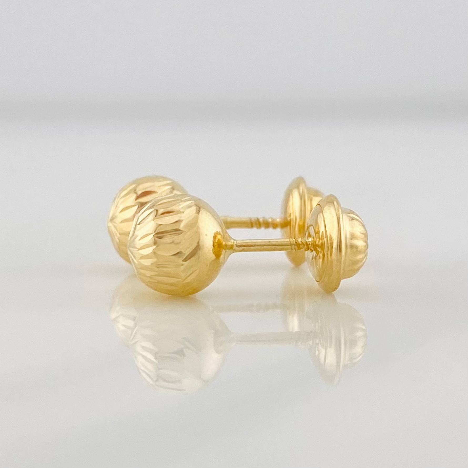Topos Bola 0.85g / 6mm Oro Amarillo 18K