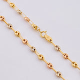 Cadena GC 5.4g / 50cm / 3.2mm Tres Oros 18K