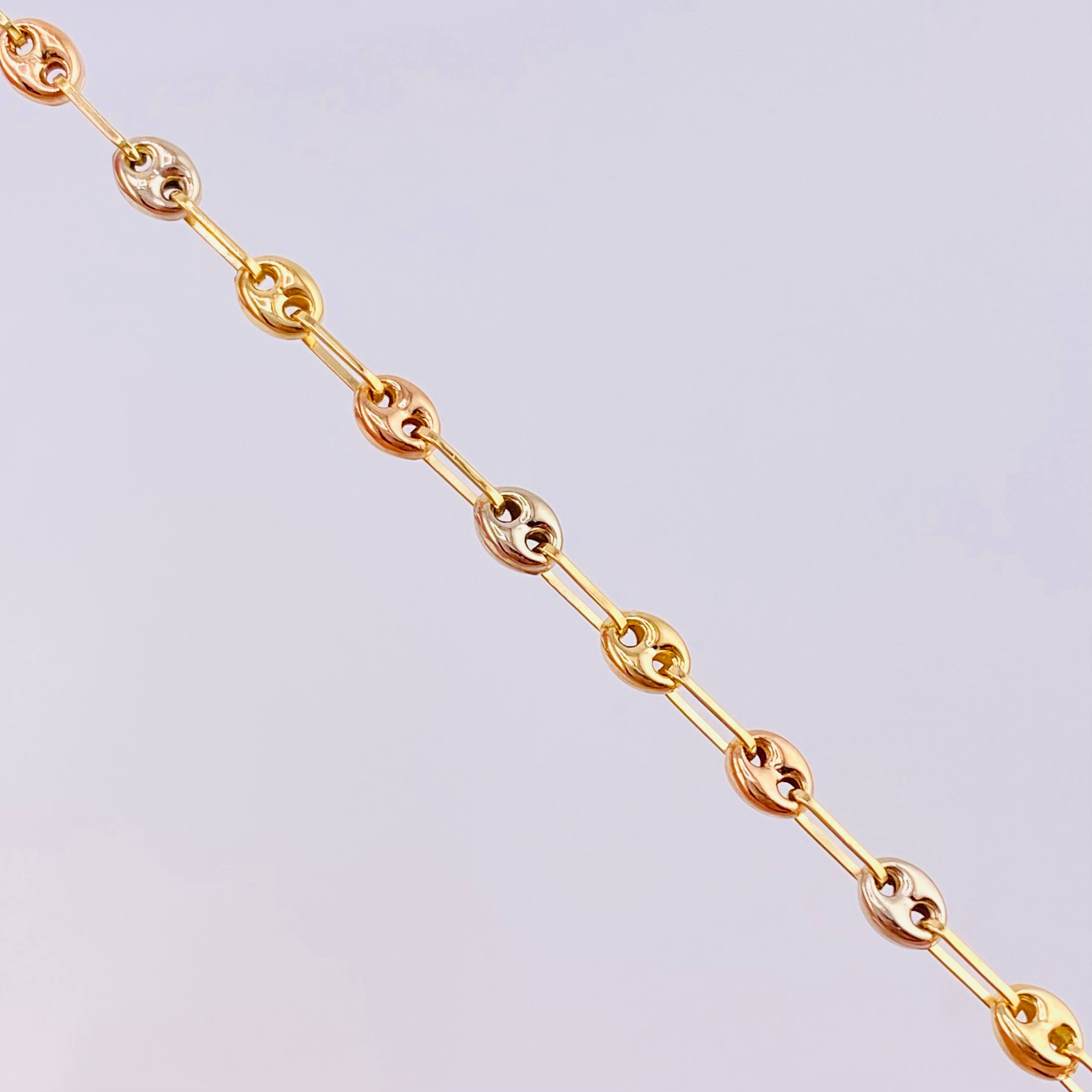 Cadena GC 6.35g / 60cm / 3.2mm Tres Oros 18K