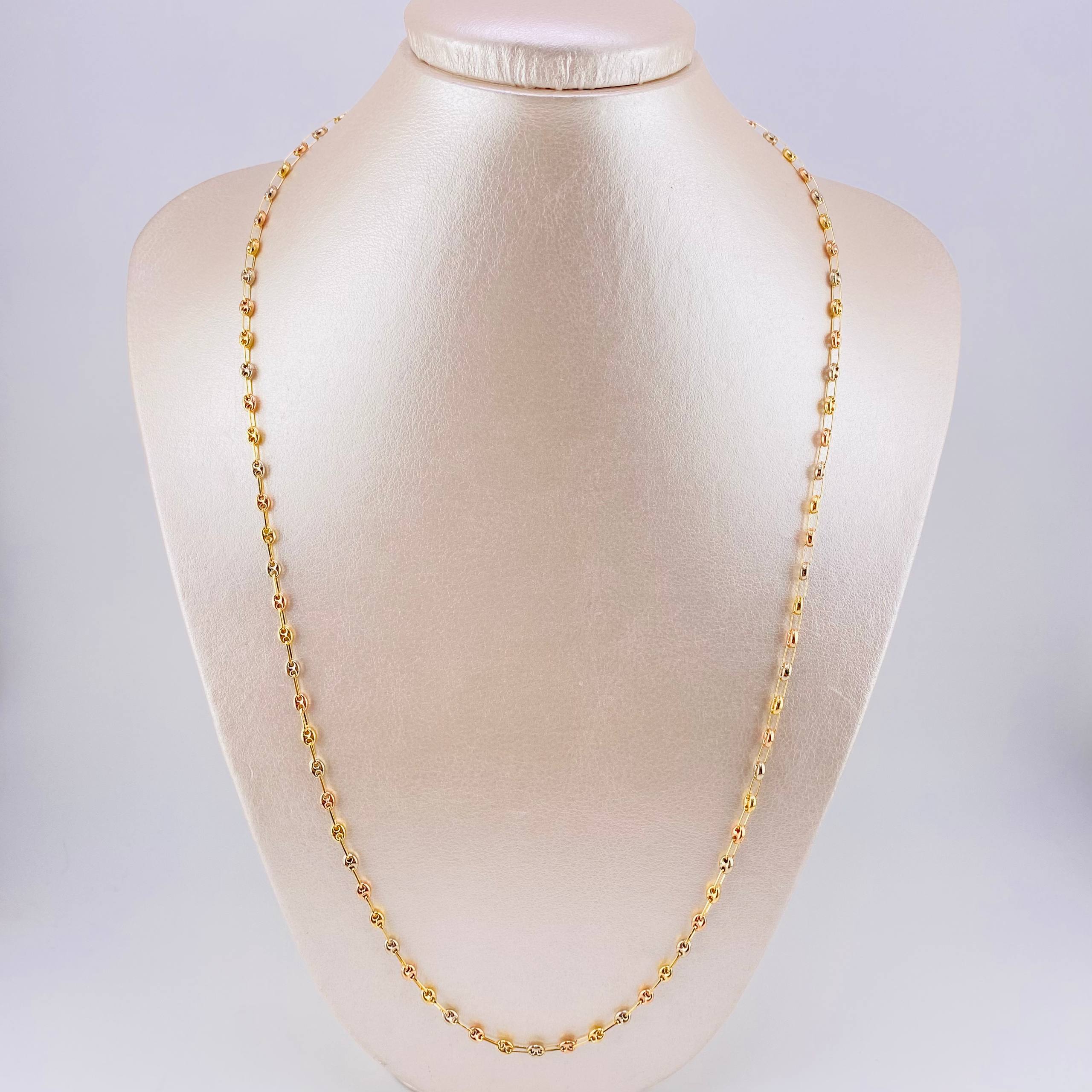 Cadena GC 5.8g / 60cm / 3.2mm Tres Oros 18K
