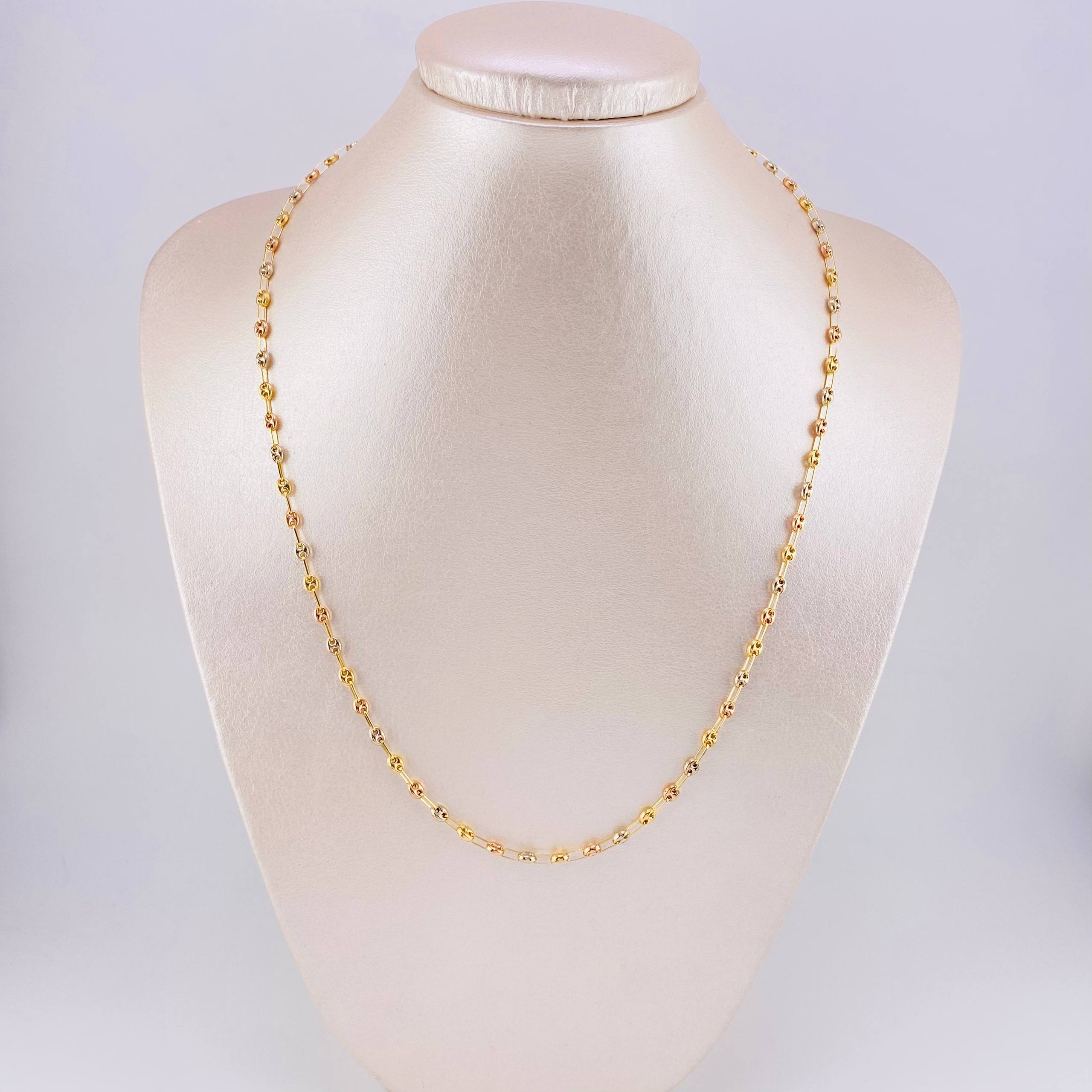 Cadena GC 5.4g / 50cm / 3.2mm Tres Oros 18K