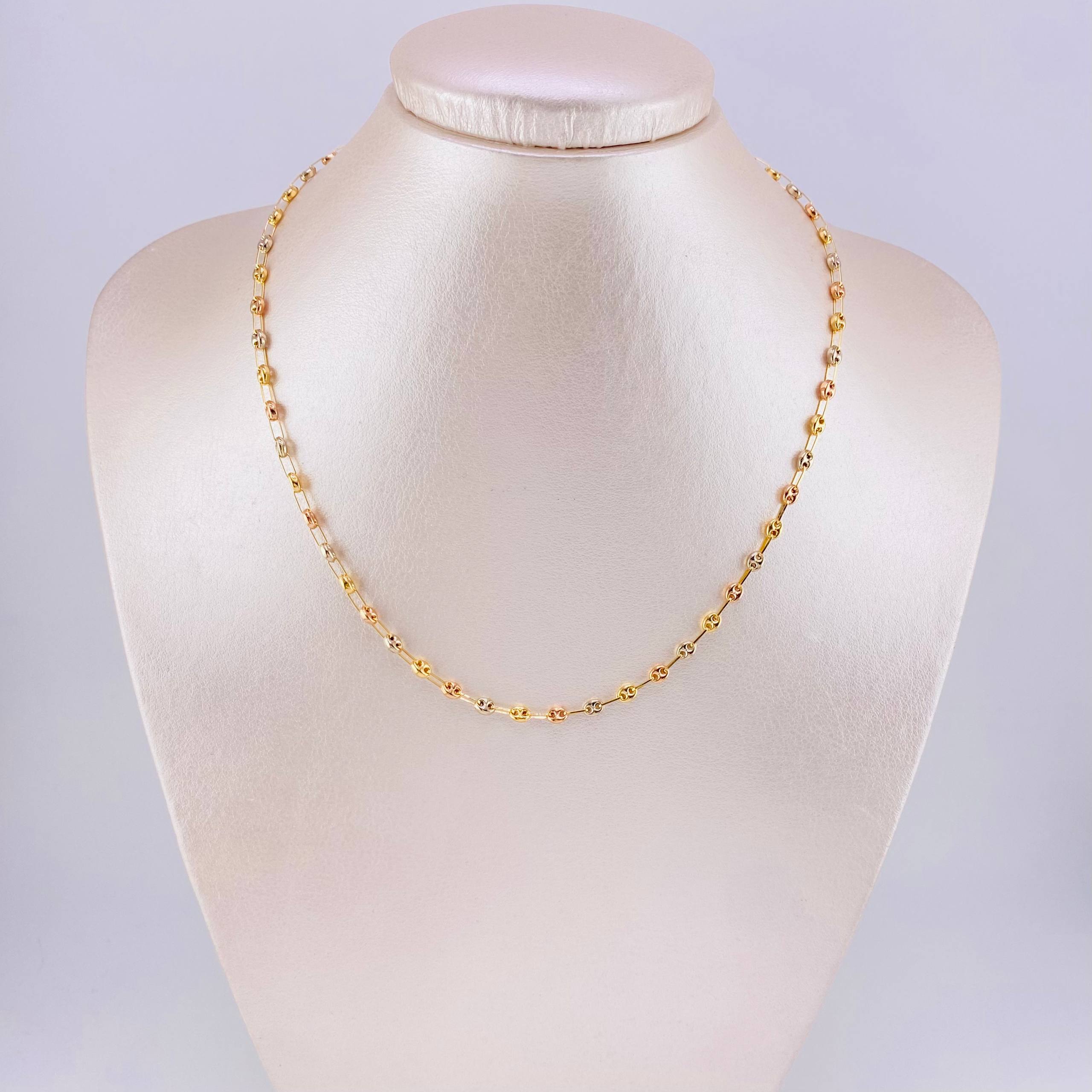 Cadena GC 4.85g / 45cm / 3.2mm Tres Oros 18K