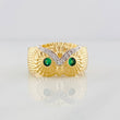 Anillo Buho 4.85g / T11 Dos Oros Amarillo Blanco 18K