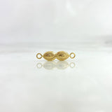 Herraje Ojos de Santa Lucía 0.5gr / 2cm / Troquelado Oro Amarillo