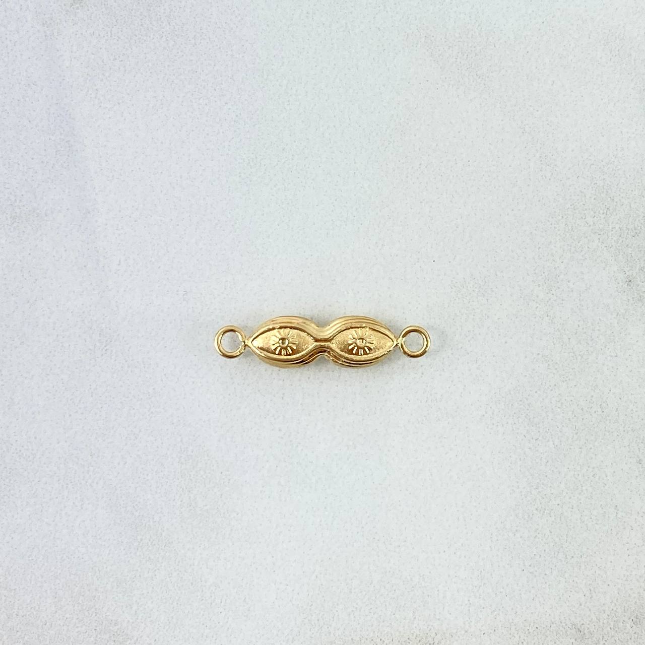Herraje Ojos de Santa Lucía 0.5gr / 2cm / Troquelado Oro Amarillo