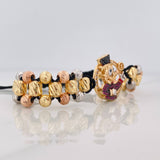 Pulsera Tejida Pato Cuatro Oros 18K