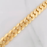 Pulso Cubano 129.35g / 25cm / 13.9mm Oro Amarillo 18K