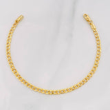 Pulso Cubano 2.25g / 17.5cm / 3.24mm Oro Amarillo 18K