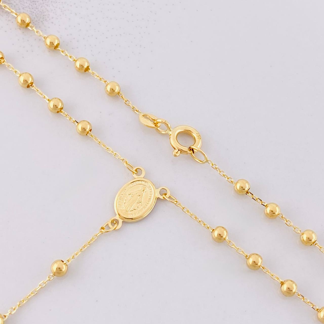 Rosario Virgen Milagrosa 3.6g / 45.3cm / 2.5mm Oro Amarillo 18K
