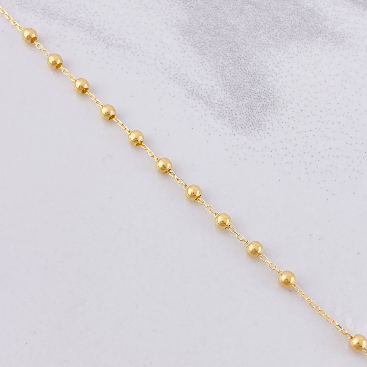 Rosario Virgen Milagrosa 3.55g / 45cm / 2.6mm Oro Amarillo 18K