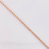 Pulso Ice 4.6g / 20.3cm / 2.4mm Dos Oros Blanco Rosa 18K