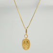 Set Cadena y Dije Veneciana + Virgen Milagrosa 1.3gr / 40.2cm / 0.55mm Oro Amarillo 18K (Oferta) &