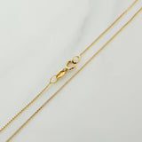 Set Cadena y Dije Veneciana + Virgen Milagrosa 1.3gr / 40cm / 0.53mm Oro Amarillo 18K (Oferta) &