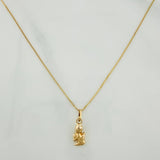 Set Cadena y Dije Veneciana + Angel De La Guarda 1.2gr / 40.2cm / 0.53mm Oro Amarillo 18K (Oferta) &