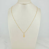 Set Cadena y Dije Veneciana + Angel De La Guarda 1.2gr / 40.2cm / 0.53mm Oro Amarillo 18K (Oferta) &
