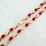 Cadena Aro Seguido Rustico 114.55gr / 72.2cm / 8.11mm Oro Rosa Nac.Esp. 18K $