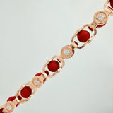 Cadena Aro Seguido Rustico 114.55gr / 72.2cm / 8.11mm Oro Rosa Nac.Esp. 18K $