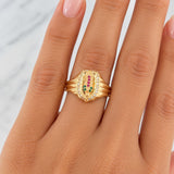Anillo Virgen de Guadalupe 4.55g / T8 3/4 Oro Amarillo 18K