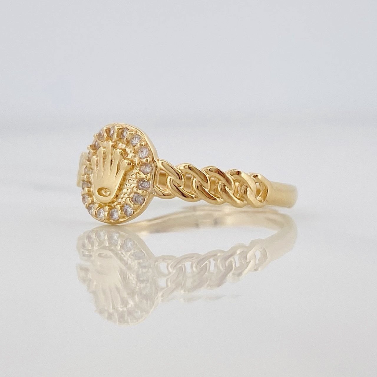 Anillo Corona 1.95g / T7 Oro Amarillo 18K
