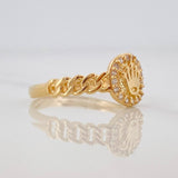 Anillo Corona 1.95g / T7 Oro Amarillo 18K