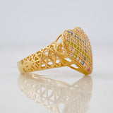 Anillo Corazon 3.5g / T5 3/4 Oro Amarillo 18K