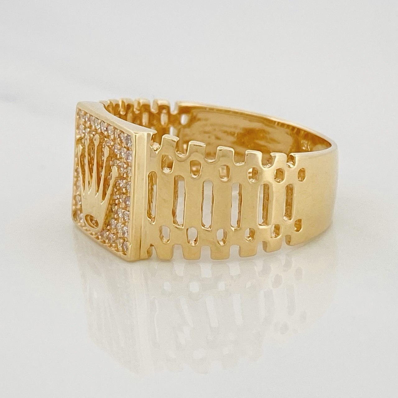 Anillo Corona 6.05g / T10 1/4 Oro Amarillo 18K