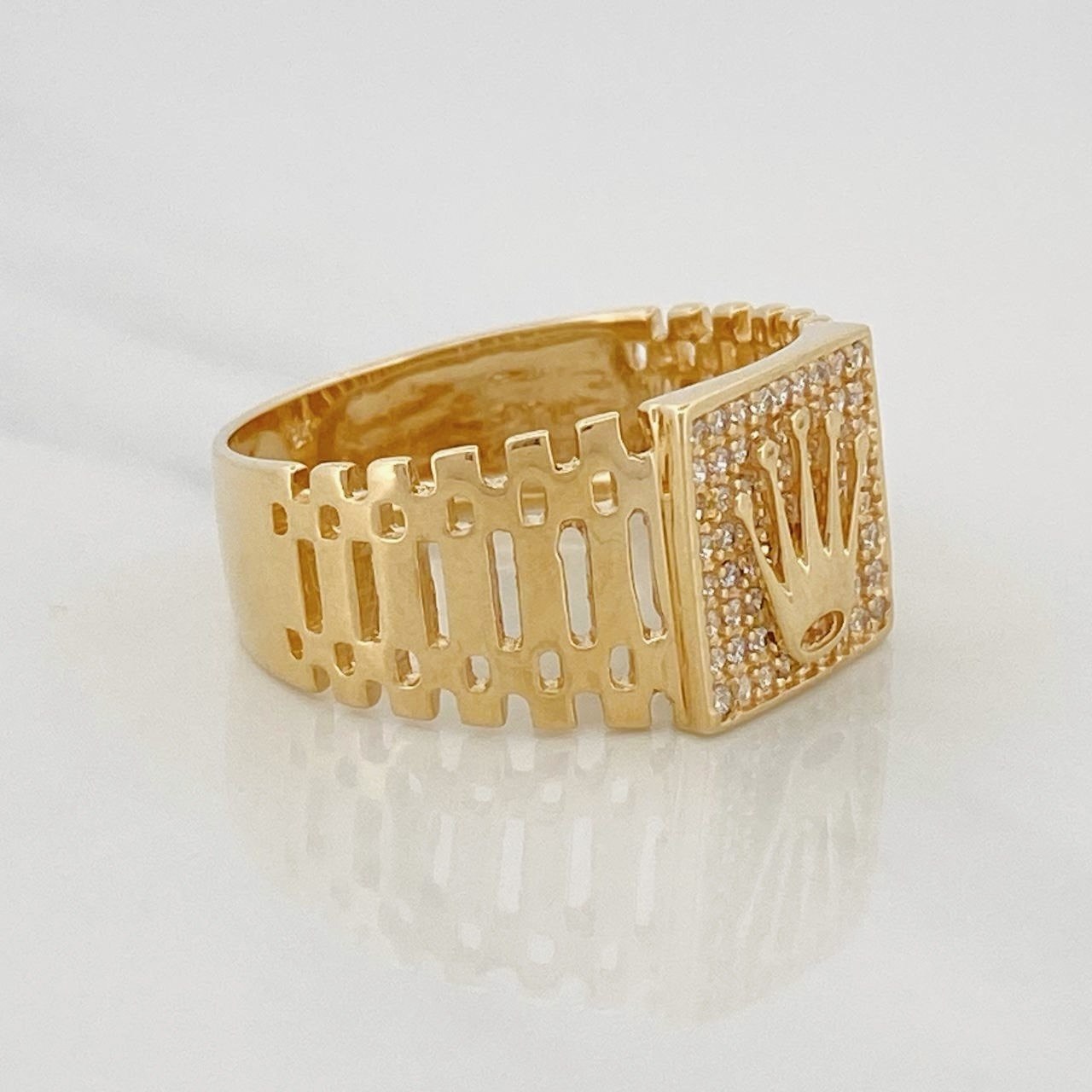Anillo Corona 6.05g / T10 1/4 Oro Amarillo 18K
