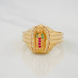 Anillo Virgen de Guadalupe 4.55g / T8 3/4 Oro Amarillo 18K