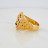 Anillo San Gabriel Arcángel 9.95g / T10 Tres Oros 18K