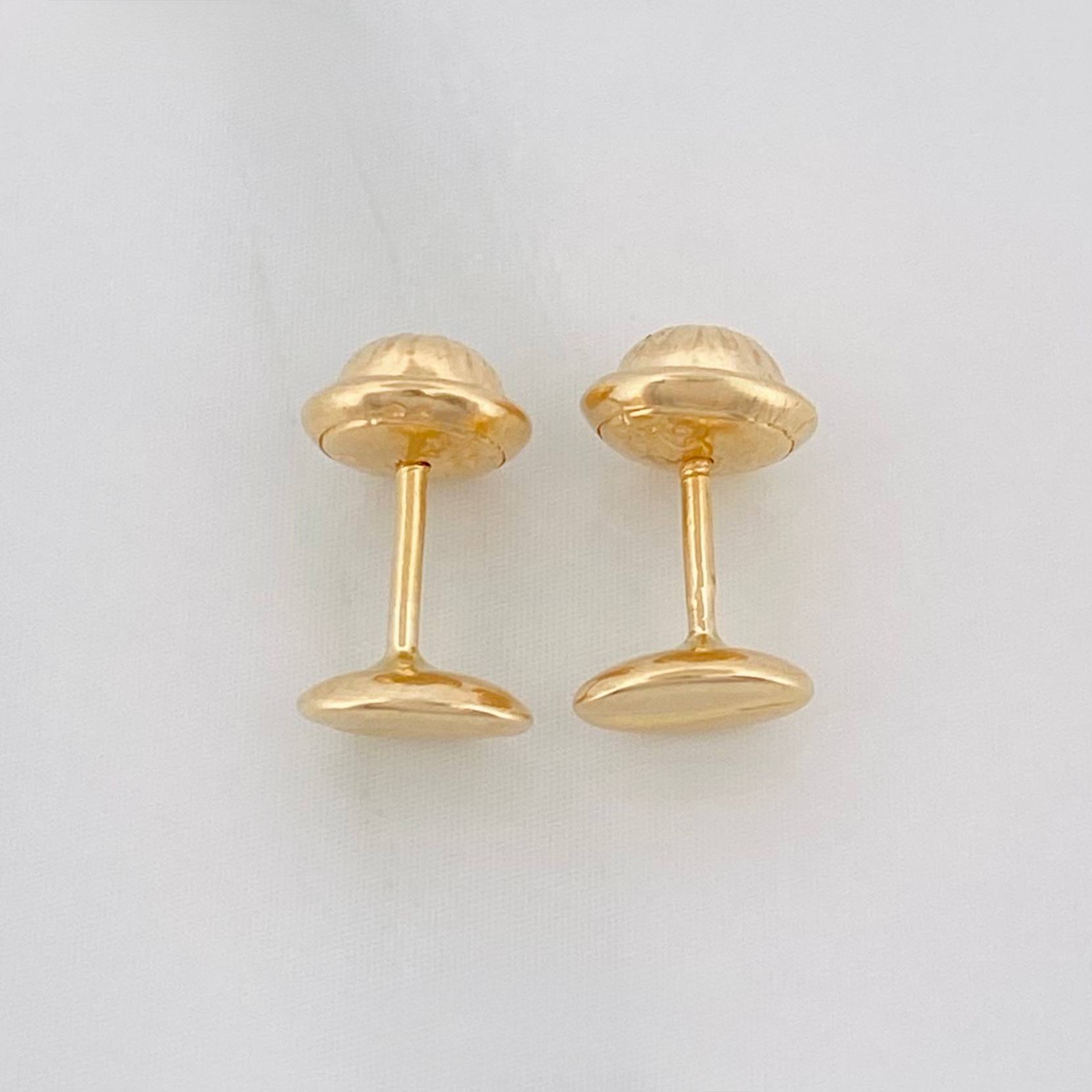 Topos Grano de Cafe 0.6g / 5.2mm Oro Amarillo 18K