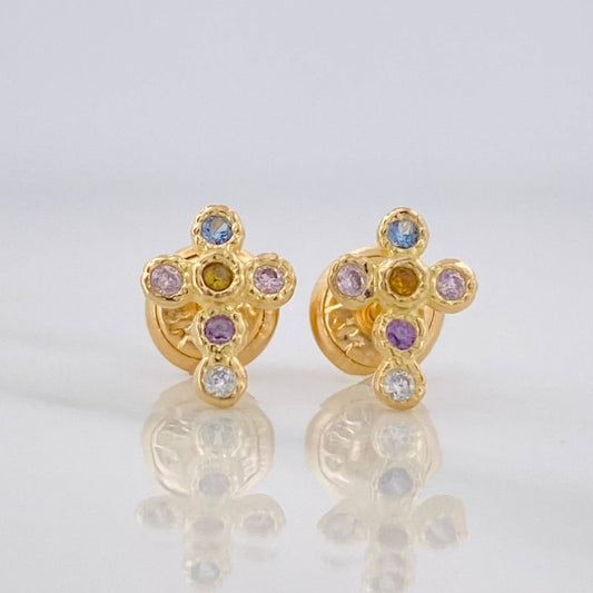 Topos Cruz 0.9g / 2.25mm Oro Amarillo 18K