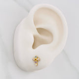 Topos Cruz 0.9g / 2.25mm Oro Amarillo 18K